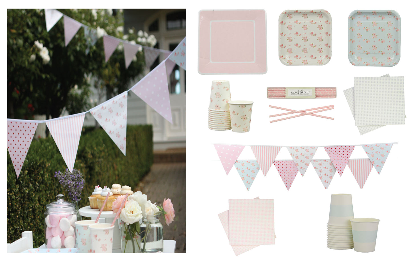 Sweet Floral Picnic Party Set